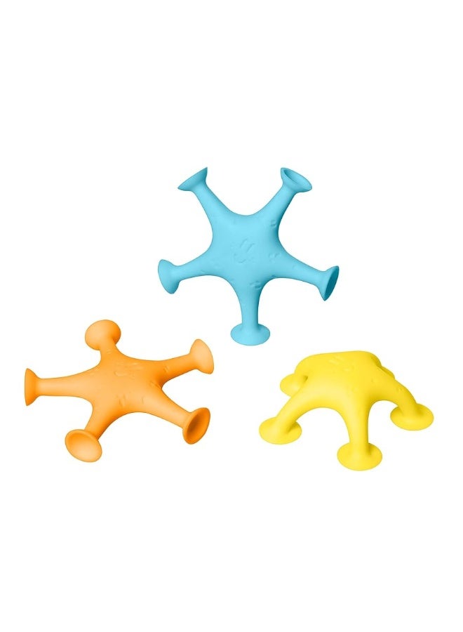 Ubbi Starfish Stretch and Suction Bath Toys, Baby Bath Accessory, Water Toys for Toddler Bath Time, Fun Baby Water Toys, Set of 3 - Image 3