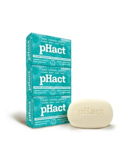Andrew Lessman ANDREW LESSMAN pHact Moisture-Rich, Soap-Free Cleansing Bar. Natural Skin pH. Fragrance-Free. All Skin Types - Even Sensitive Skin. Hypoallergenic. Dermatologist Tested. 3-Pack 4.25 oz each  - Image 2
