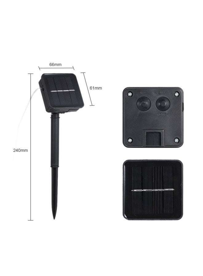 Loquat Solar Powered LED String Light White/Black 12meter - Image 3