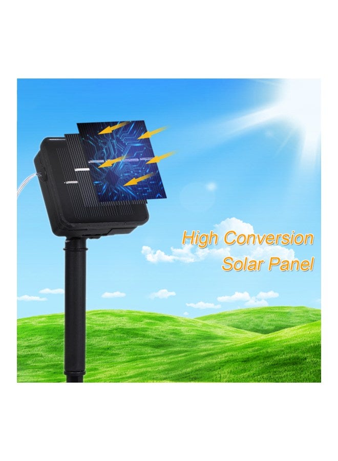 Loquat Solar Powered LED String Light White/Black 12meter - Image 4