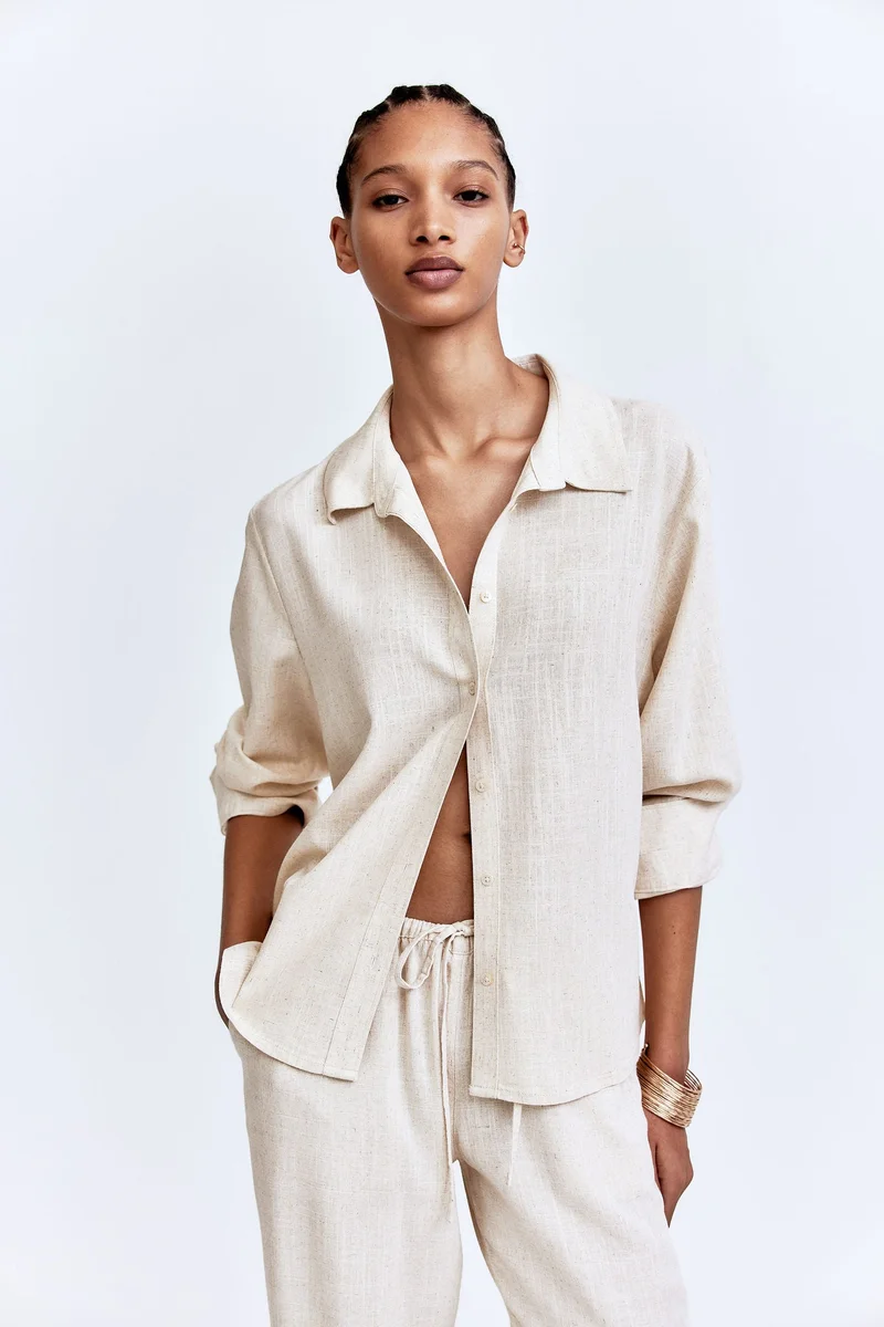 اتش اند ام Airy shirt
