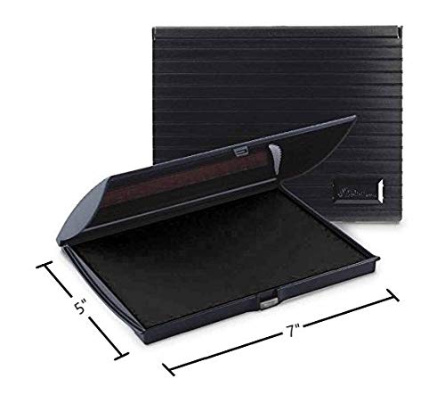 Uimprint Large 5'' x 7'' Felt Rubber Stamp Ink Pad, Black - Image 2