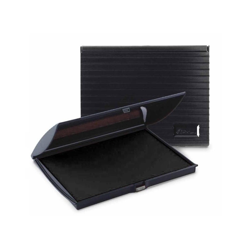 Uimprint Large 5'' x 7'' Felt Rubber Stamp Ink Pad, Black - Image 1