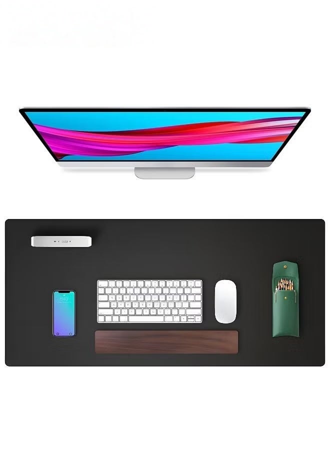 EETU Leather Desk Pad Protector,Mouse Pad,Office Desk Mat, Non-Slip Leather Keyboard Pad,Laptop Mouse Mat,Waterproof Desk Writing Pad for Office and Home - Image 1