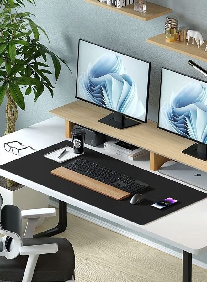 EETU Leather Desk Pad Protector,Mouse Pad,Office Desk Mat, Non-Slip Leather Keyboard Pad,Laptop Mouse Mat,Waterproof Desk Writing Pad for Office and Home - Image 4