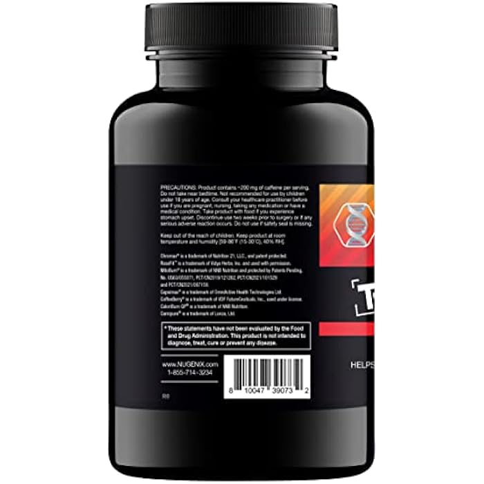 Nugenix Thermo-X: Thermogenic Fat Burner Supplement for Men, Extreme Metabolic Accelerator, 60 Count - Image 2