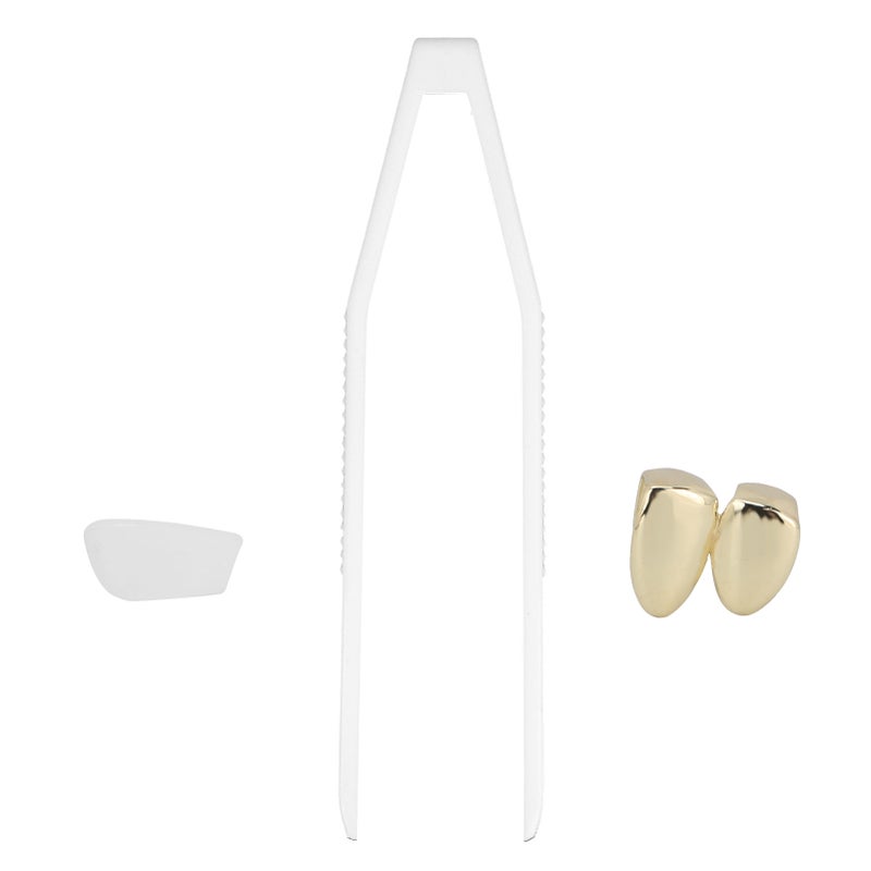 Plating Teeth Brace Fashionable Metal Teeth Decoration Jewelry for Halloween PartyGold - Image 4