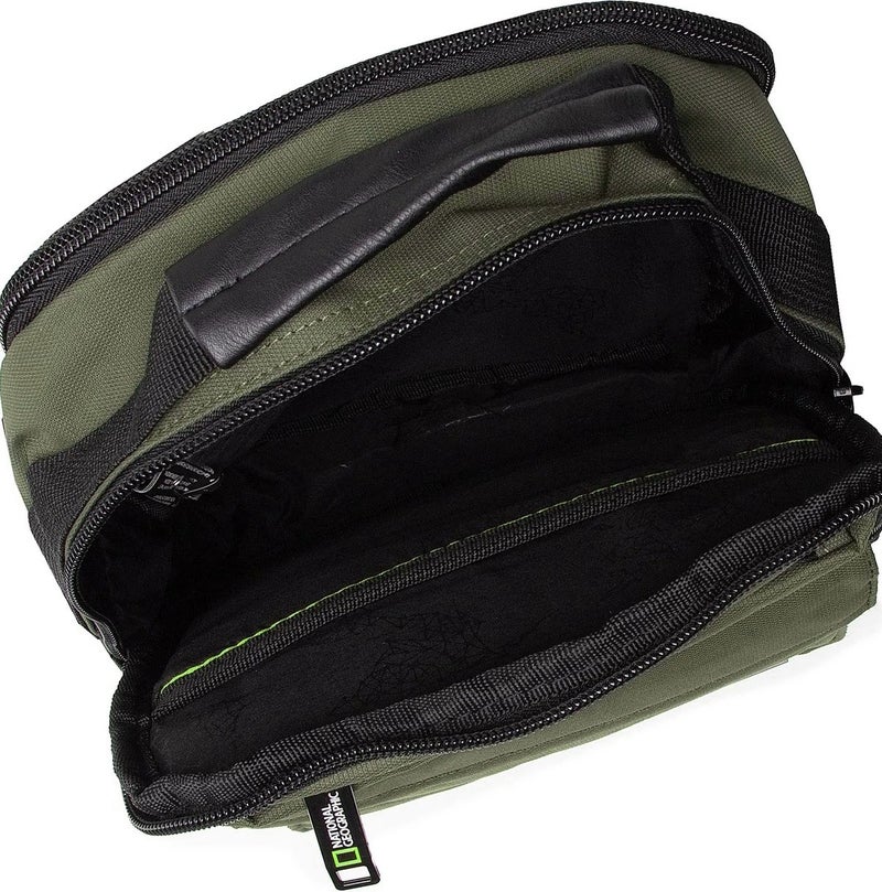 NATIONAL GEOGRAPHIC Men's Shoulder Bag Crossbody Khaki N00704.11 - Image 5