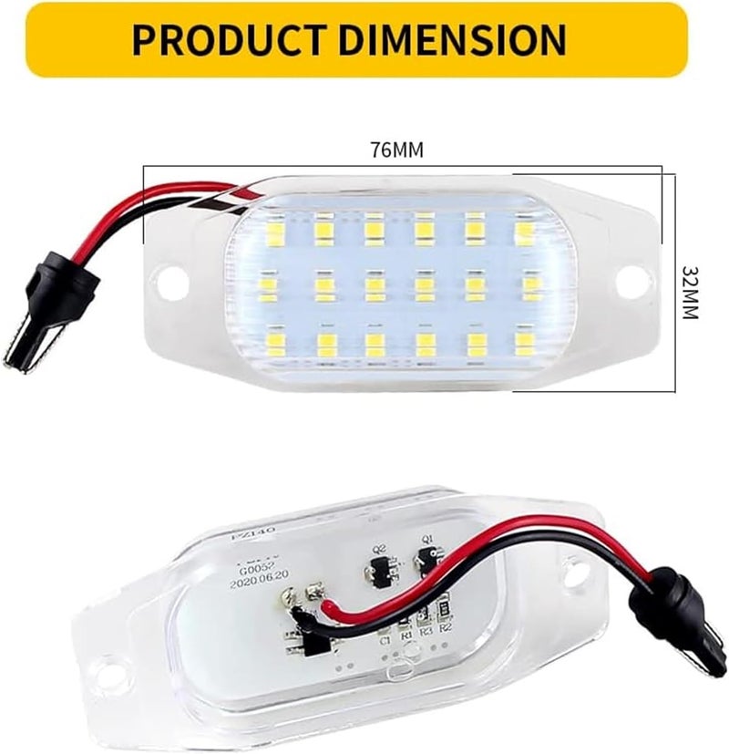DEMULAX License Plate Light Set for Toyota and Lexus - Image 2