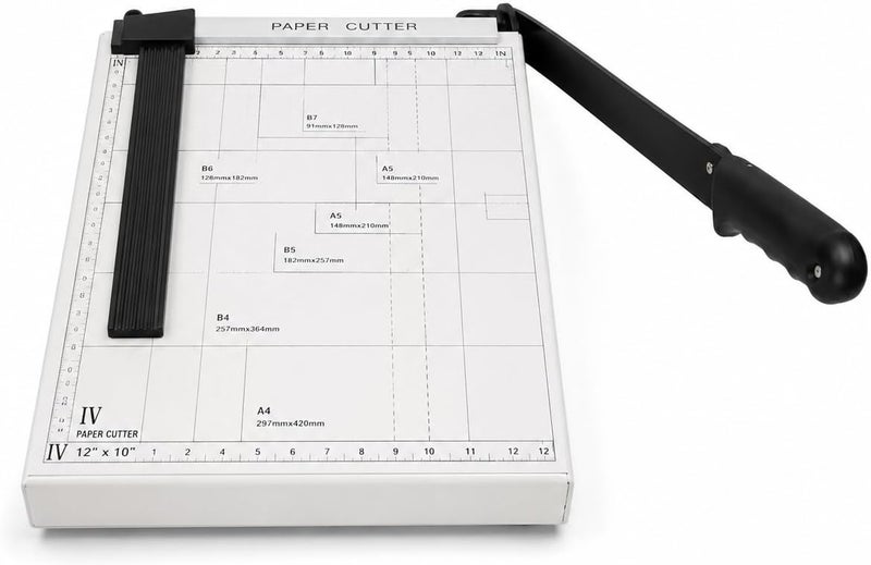 Hasanat Essentials A4 Paper Trimmer 12 x 10 Inch Heavy Duty Paper Cutter with Steel Blade - Image 1