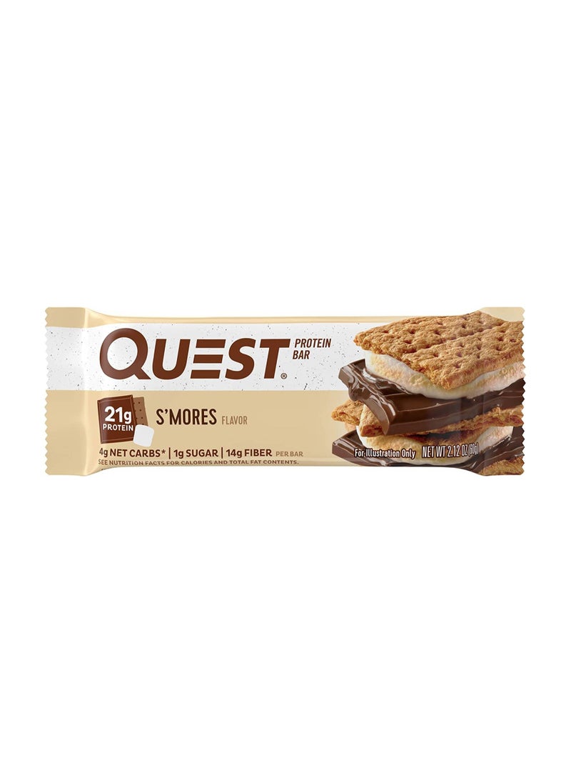 Quest - Quest Nutrition S’mores Protein Bar Low Carb Gluten Free Keto Friendly - Image 1
