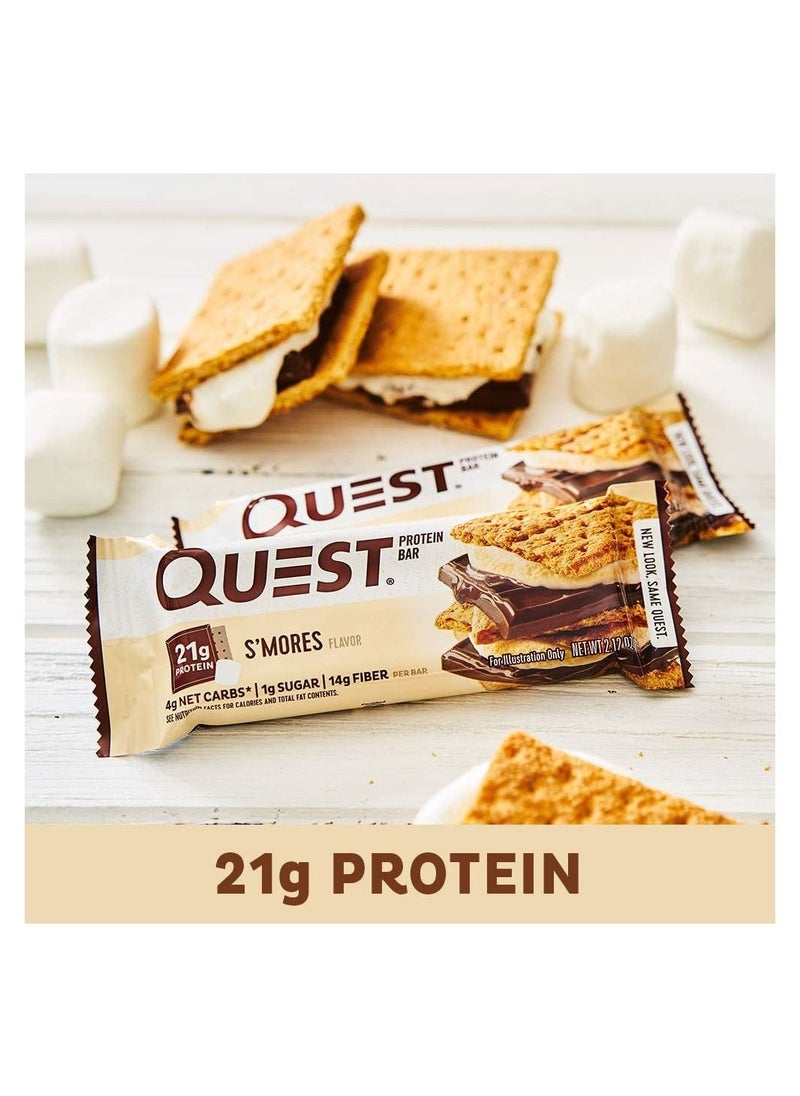 Quest - Quest Nutrition S’mores Protein Bar Low Carb Gluten Free Keto Friendly - Image 1