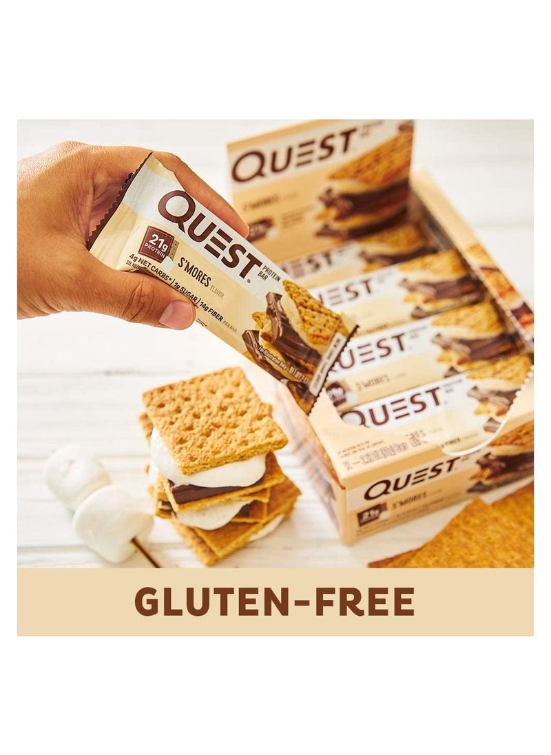 Quest - Quest Nutrition S’mores Protein Bar Low Carb Gluten Free Keto Friendly - Image 1