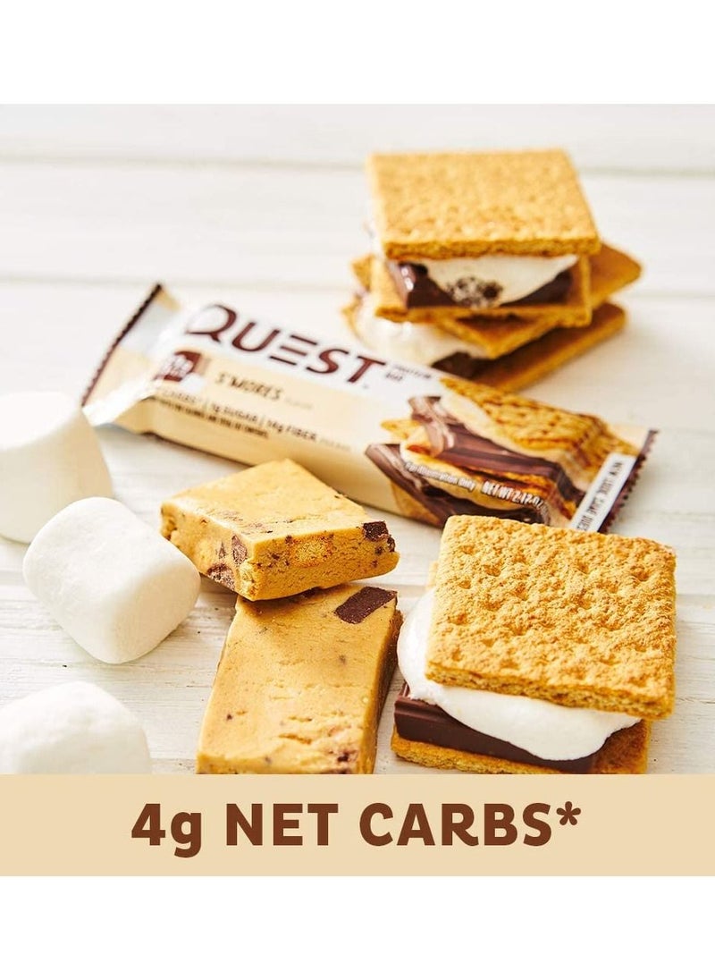 Quest - Quest Nutrition S’mores Protein Bar Low Carb Gluten Free Keto Friendly - Image 1