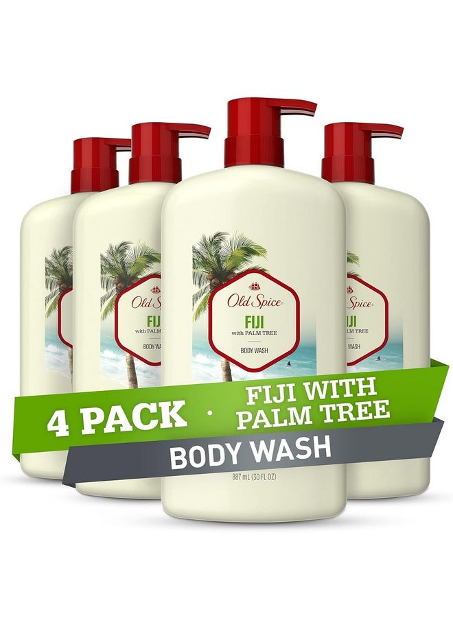 Old Spice - Old Spice Fresher Body Wash for Men, Fiji with Palm Tree Scent, 30 fl oz (Pack of 4) - Image 1