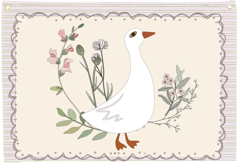 Sioial Silly Goose Nursery Rectangular Canvas BannerBoho Flag Wall Sign Decor for Girls Toddler Kids Baby Room Bedroom Playroom Reading Room DecorBaby Shower Birthday Christmas Gift - Image 2