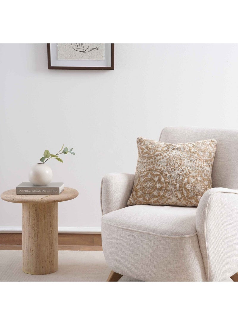 Pan Home وسادة إيثينا المملوءة 50x50 سم - بيج - Image 2