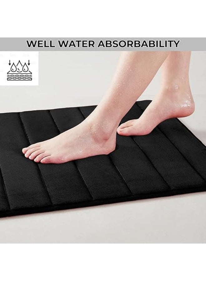 Reelyo Bathroom Rug Quick Dry Mats, Soft and Absorbent Bathroom Rugs, Rubber Backing Machine Washable Shower Floor Rugs, Bathmat Runner, Bathroom Home Decor Accessories（40*60cm） - Image 4
