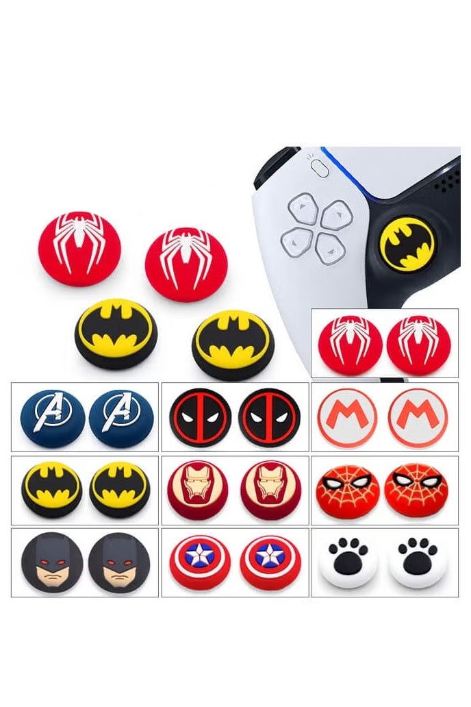 10 أزواج (20 قطعة) غطاء عصا قبضة الإبهام ، غطاء عصا التحكم عن بعد لألعاب وحدات التحكم عن بعد ، غطاء حماية مقبض سيليكون رائع غير قابل للانزلاق لجهاز PS5 / PS4 / Xbox / 360 / Nintendo Switch PRO - Image 1