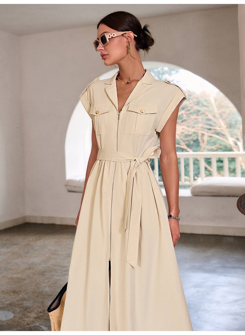 سيمبلي فستان أنيق للنساء الصيفي مزيج خفيف ومريح من القطن المثالي للمنزهات - Image 5