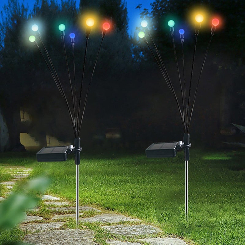 Solar Powered Lawn Lamp Waterproof Outdoor Pathway Light Landscape Decorative Garden Lights Night Lights Colorful Light - Image 2