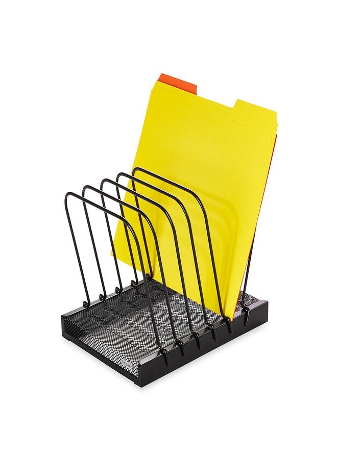 Rolodex ROL1742323 - Mesh Flip Document Holder, 5 Vanes, Black - Image 2