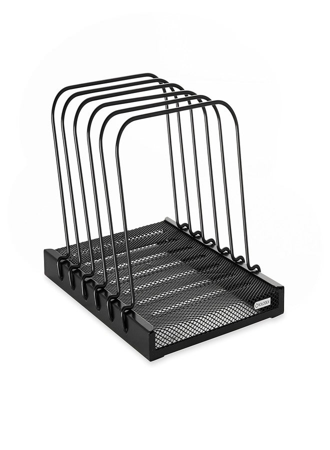 Rolodex ROL1742323 - Mesh Flip Document Holder, 5 Vanes, Black - Image 1