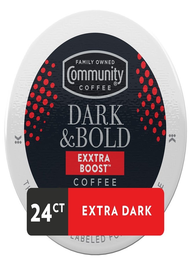 Community Coffee Dark & Bold Exxtra Boost 24 Count Coffee Pods, Compatible with Keurig 2.0 K-Cup Brewers, 24 Count (Pack of 1) - Image 2