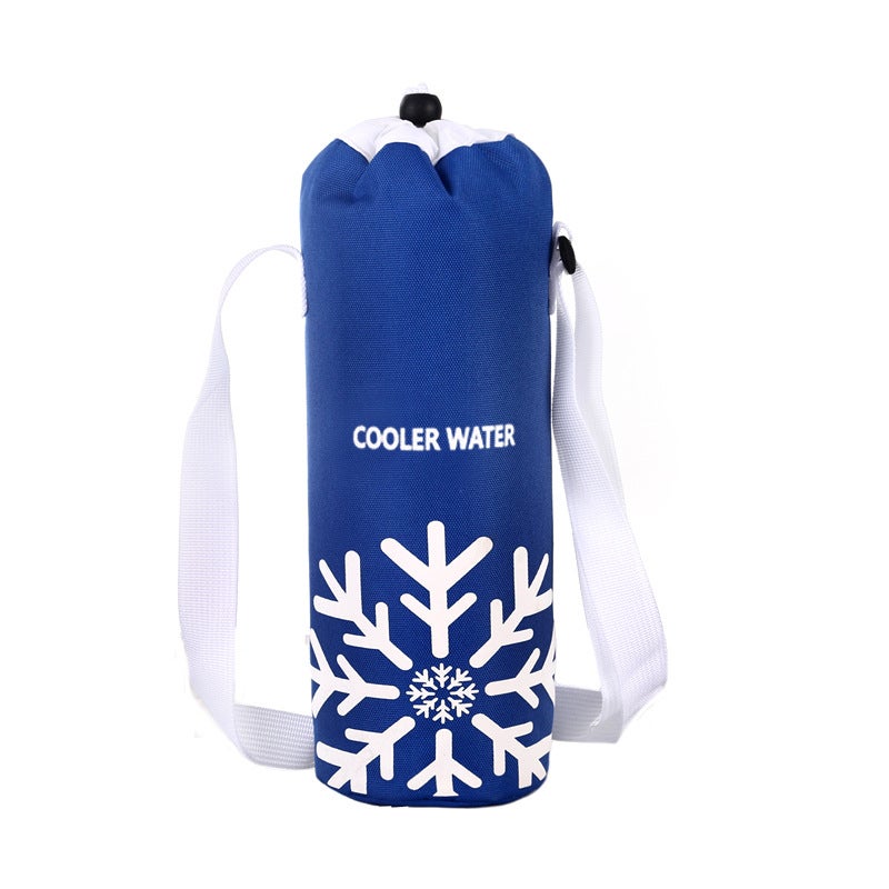 Oxford Fabric Ice Pack Insulated Foldable Bottle Sleeve K288-6 Blue 