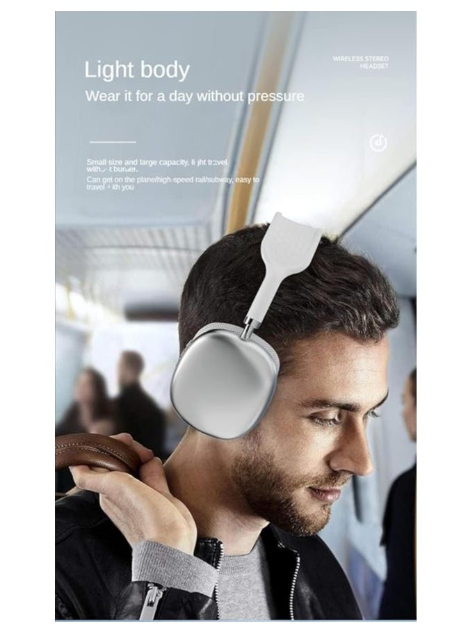 P9 - Air Max P9 Bluetooth Headphones Over Ear White - Image 1