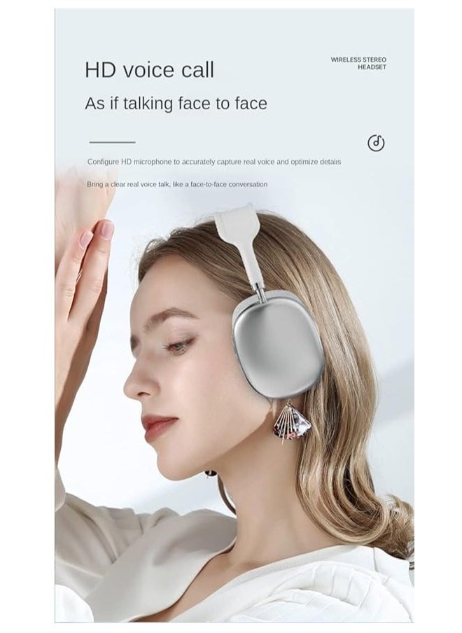 P9 - Air Max P9 Bluetooth Headphones Over Ear White - Image 1