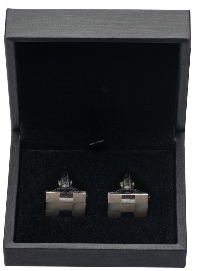 Giftop PU Leather Small Cufflink Gift Box Jewelry Display Case (Black) - Image 4
