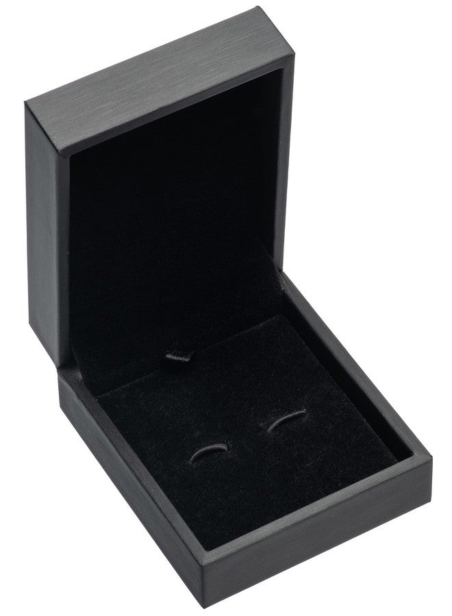Giftop PU Leather Small Cufflink Gift Box Jewelry Display Case (Black) - Image 2