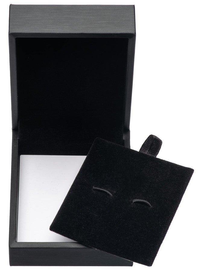 Giftop PU Leather Small Cufflink Gift Box Jewelry Display Case (Black) - Image 5