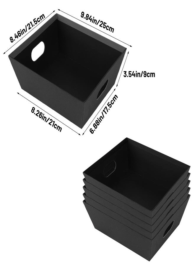 mioule Baskets for Gifts Empty - Gift Baskets Empty To Fill Kit - Black Basket Cardboard To Fill Bulk 5 Pack for Holiday, Birthday, Christmas, Valentines Day and Any Occasion - Image 5