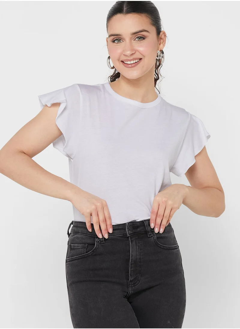Ginger Basics Flutter Sleeve T-Shirt