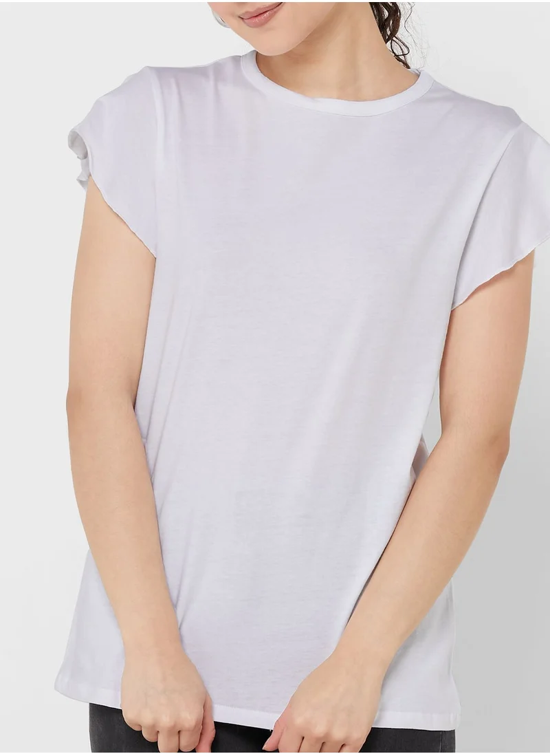 Ginger Basics Flutter Sleeve T-Shirt