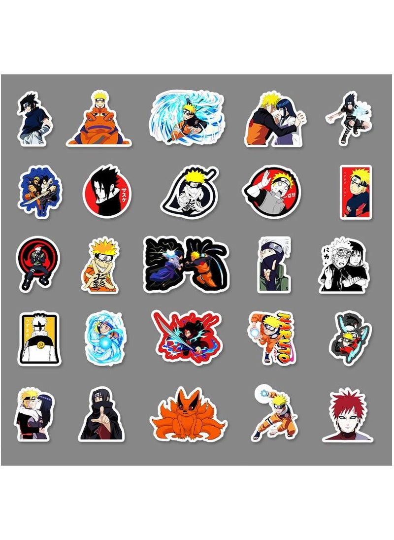 Generic - 54-Pcs Anime Naruto Cartoon Stickers Cool Waterproof Vinyl Stickers For Laptop Phone And Computer - Image 1