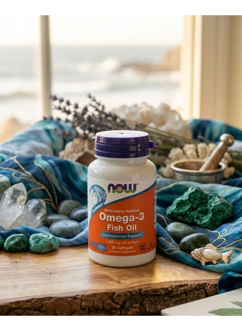 Now Foods Molecularly Distilled Omega-3 Dietary Supplement 30 - Image 2