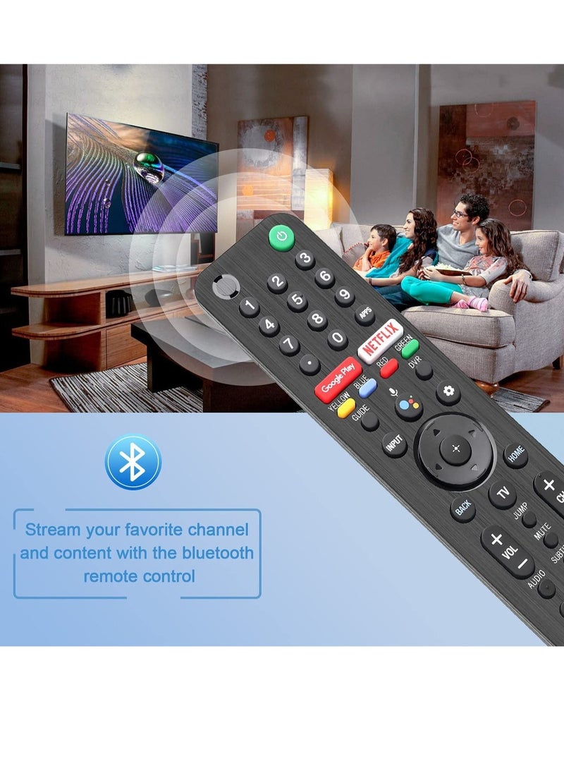 Generic - Universal Voice Remote Control for Sony Smart TV Bluetooth Remote, Replacement for Sony Bravia LED OLED 4K UHD HDR Android TV, with Google Play, Netflix Button - Image 1