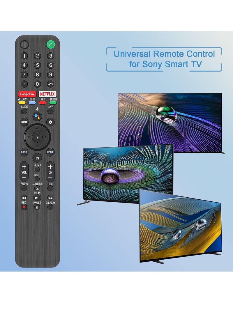 Generic - Universal Voice Remote Control for Sony Smart TV Bluetooth Remote, Replacement for Sony Bravia LED OLED 4K UHD HDR Android TV, with Google Play, Netflix Button - Image 1