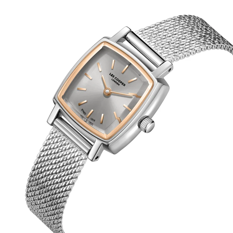 لي كوبر Women's Mesh Analog Watch LC08280.560 - 23x29,5 mm