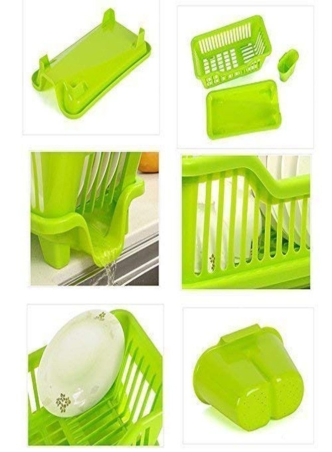 GLIVE (LABEL) Dish Drainer and Drying Rack Kitchen Sink Dish Drying Rack Drainer Washing Holder Basket Organizer Tray - Image 5