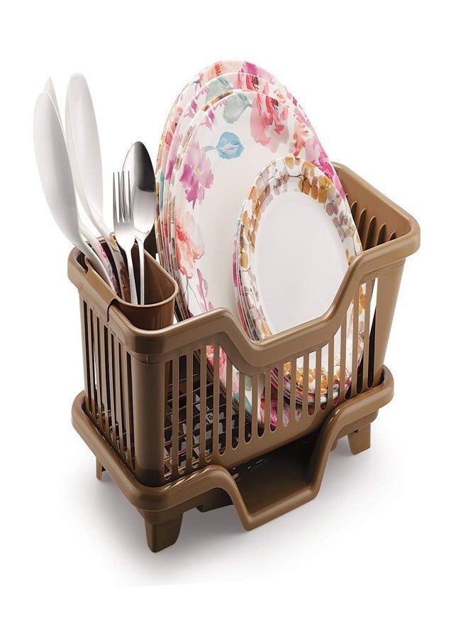 GLIVE (LABEL) Dish Drainer and Drying Rack Kitchen Sink Dish Drying Rack Drainer Washing Holder Basket Organizer Tray - Image 2