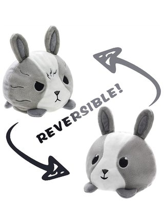 Reversible Grey Babbit Plushie, SYOSI Stuffed Animal Mood Plush Double Sided Flip Show Your 13X12X10CM (Grey Rabbit) - pzsku/ZFB47031BE47D72EE29DEZ/45/_/1679814936/73a3845f-ce13-4ee1-9dad-55ab1d2e56d7