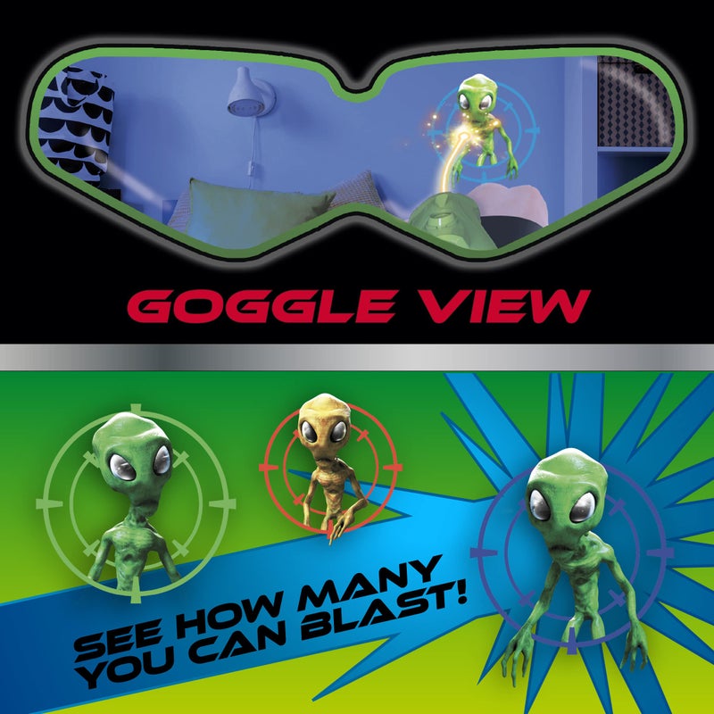 Fotorama Alien Vision Action Game New Version, Shoot Roaring Aliens, Wrist Blaster, Space Goggles, Indoor, Outdoor & Dark Play, Hand-Eye Coordination, Motor Skills, Fun Challenging Games for Kids - Image 4