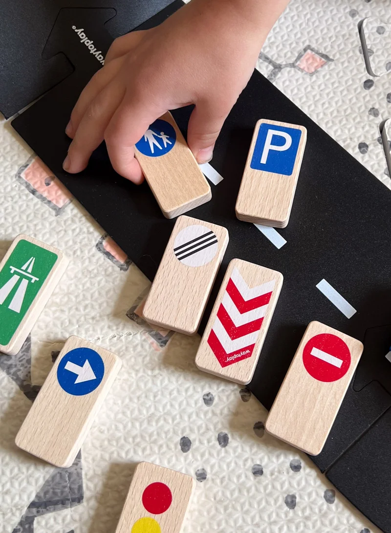 Waytoplay Road Blocks Set Traffic Signs