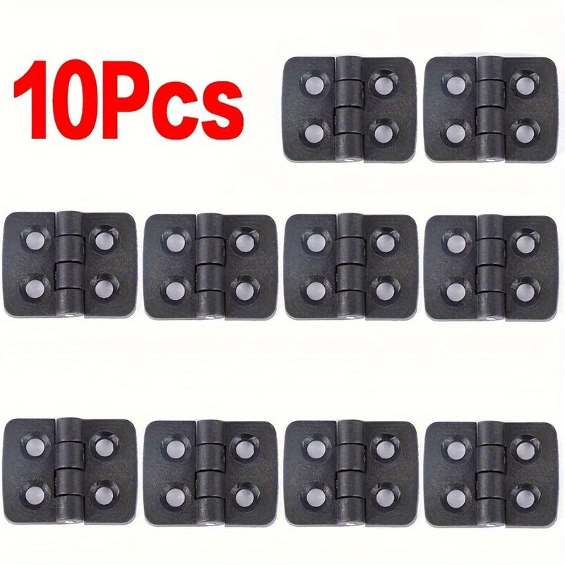 10pcs Durable Nylon Surface Mount Hinges For Electric Boxes Cabinets Industrial Flip Tool - Image 1