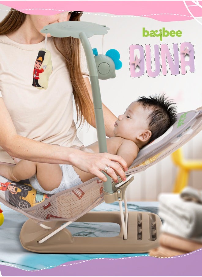 BAYBEE - 3 Position Adjustable Duna Anti Slip Baby Bather Soft Mesh Seat, with Suction Cup And Backrest Grey - Image 1