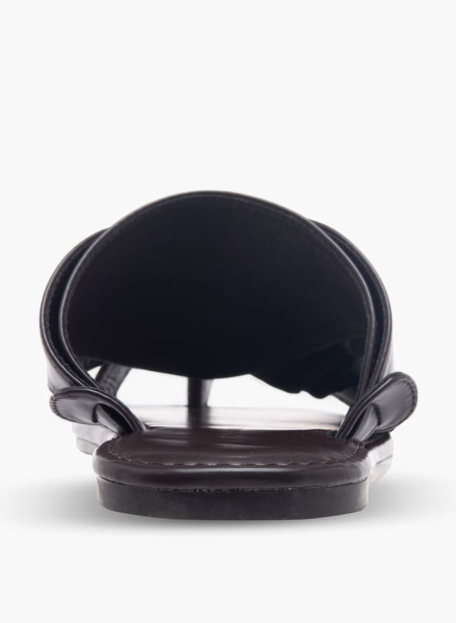 الواحة صنادل رجالي بنقوش انزلاقية - Image 4